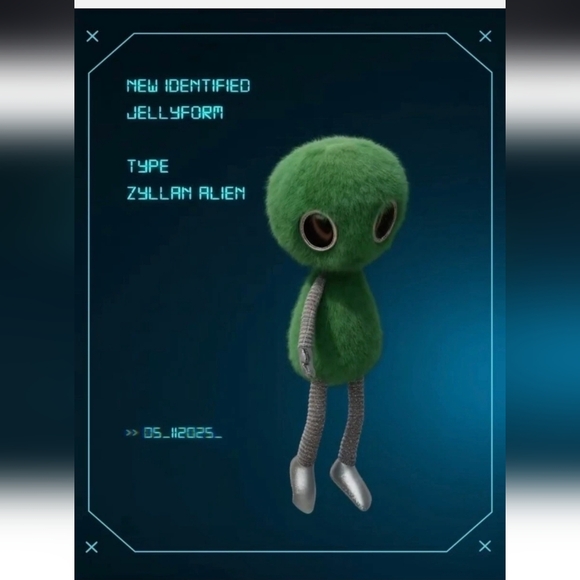 Jellycat Zyllan Alien Limited Plush Seoul Edition New With Tags Qty 1 + Bag - Picture 5 of 10